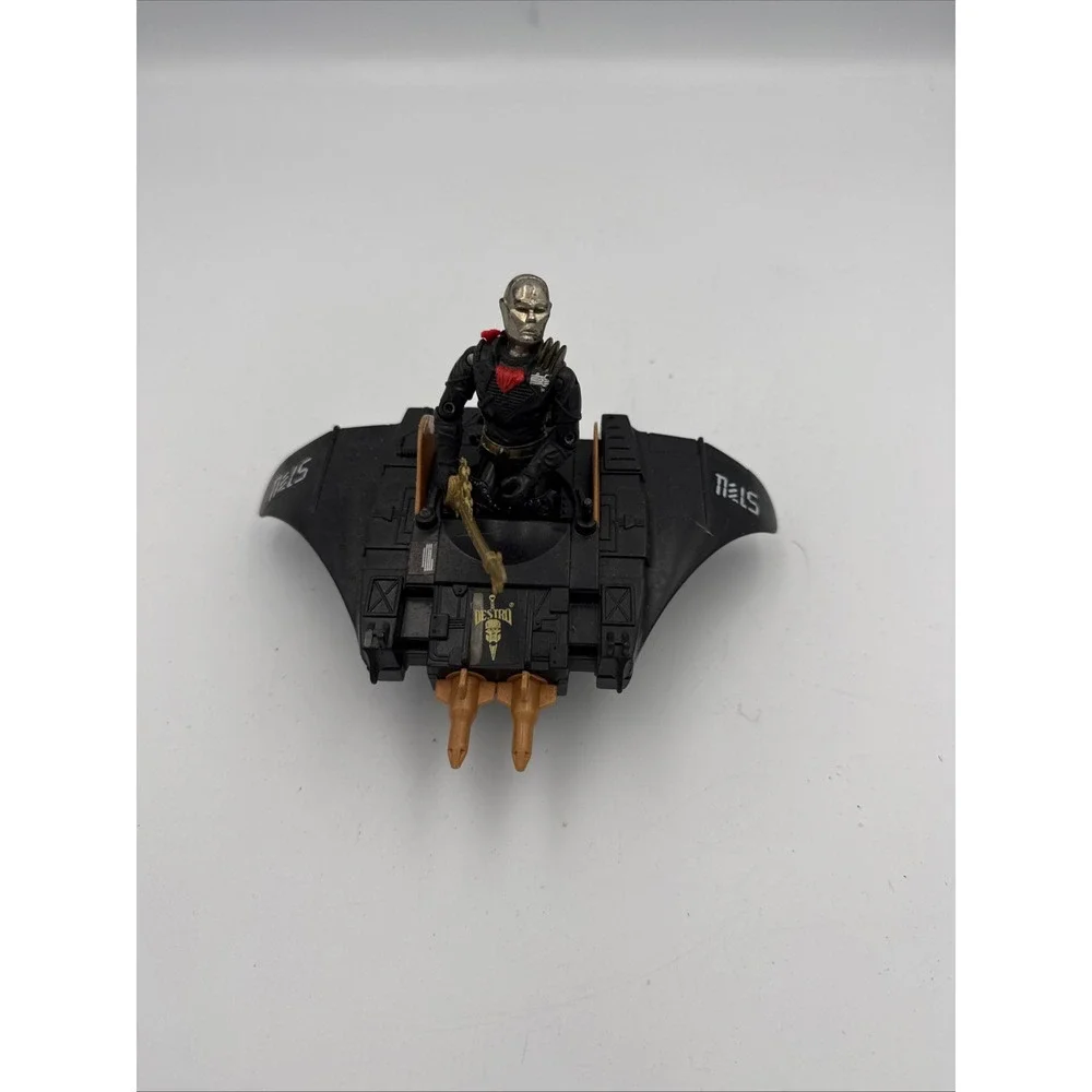 Vintage GI Joe Destro Action Figure & Despoiler Vehicle 1988 Hasbro GIJoe Toy